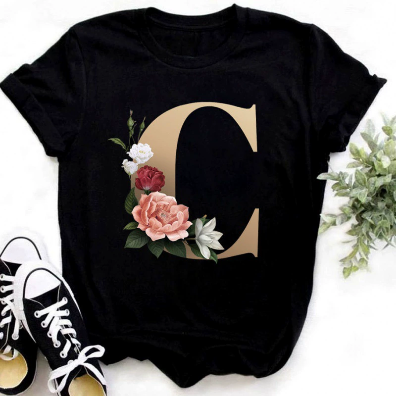 Women's T-Shirt 3D Print Name Clothes Fashion Casual Holiday Round Neck Short Sleeve T-Shirt Diy Custom