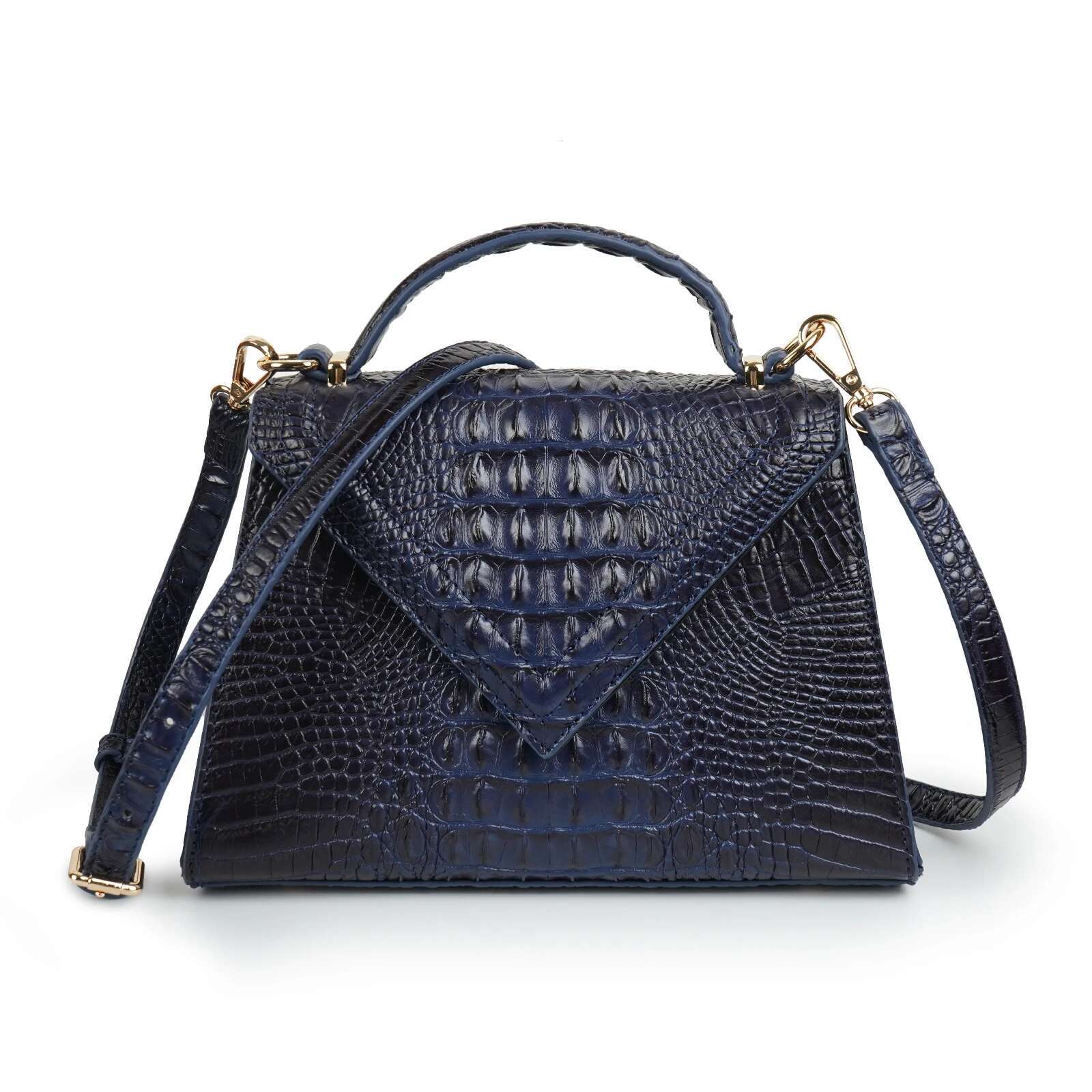 2025 Fashion Brand Design High Quality PU Leather Crocodile Pattern Handbags For Women Ure Shoulder Messenger Bags