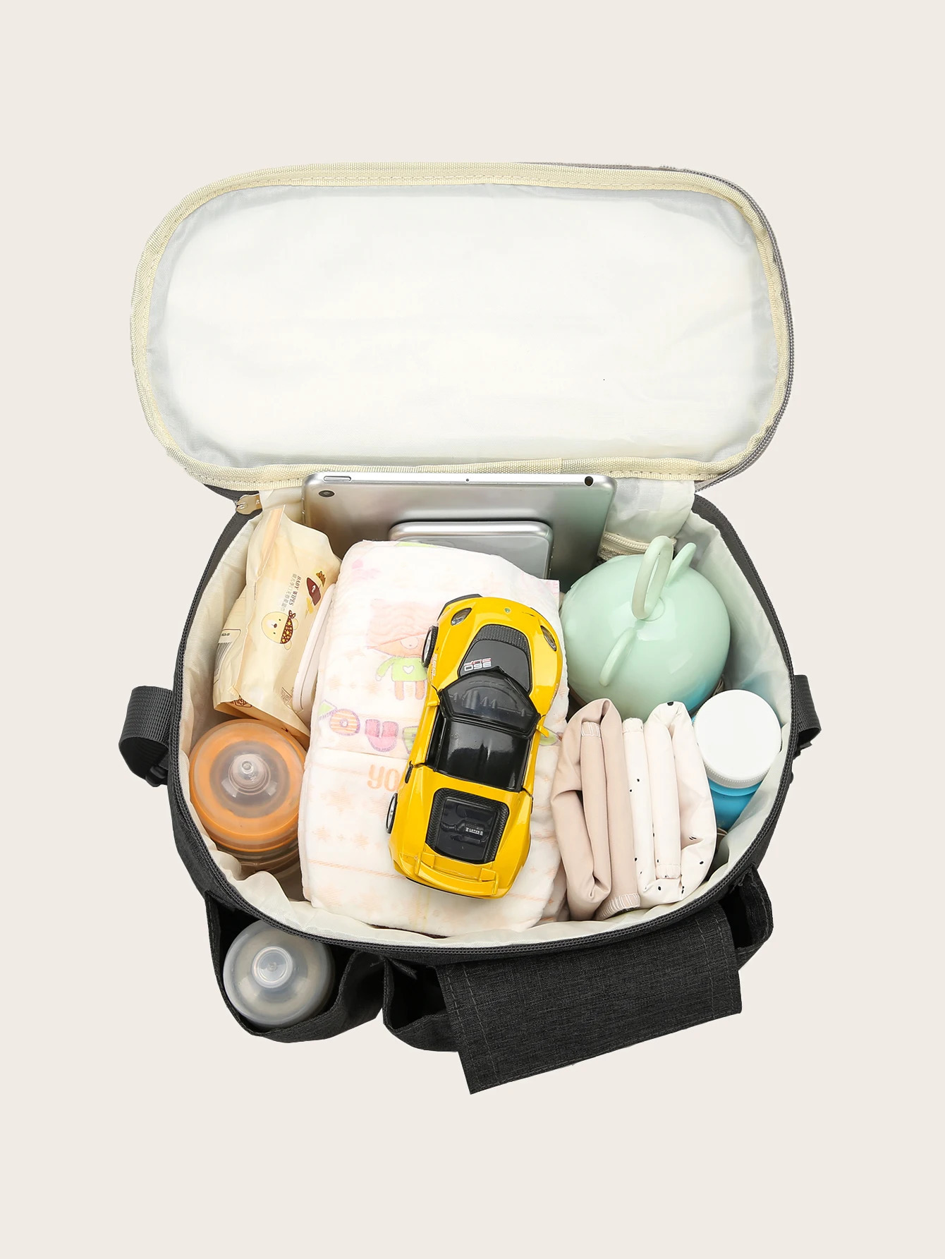 Stroller Organizer Bags Mummy Large Capacity Travel Hanging Bag Bottle Holder Pram Diaper Bags Baby Stroller Accessories 250218