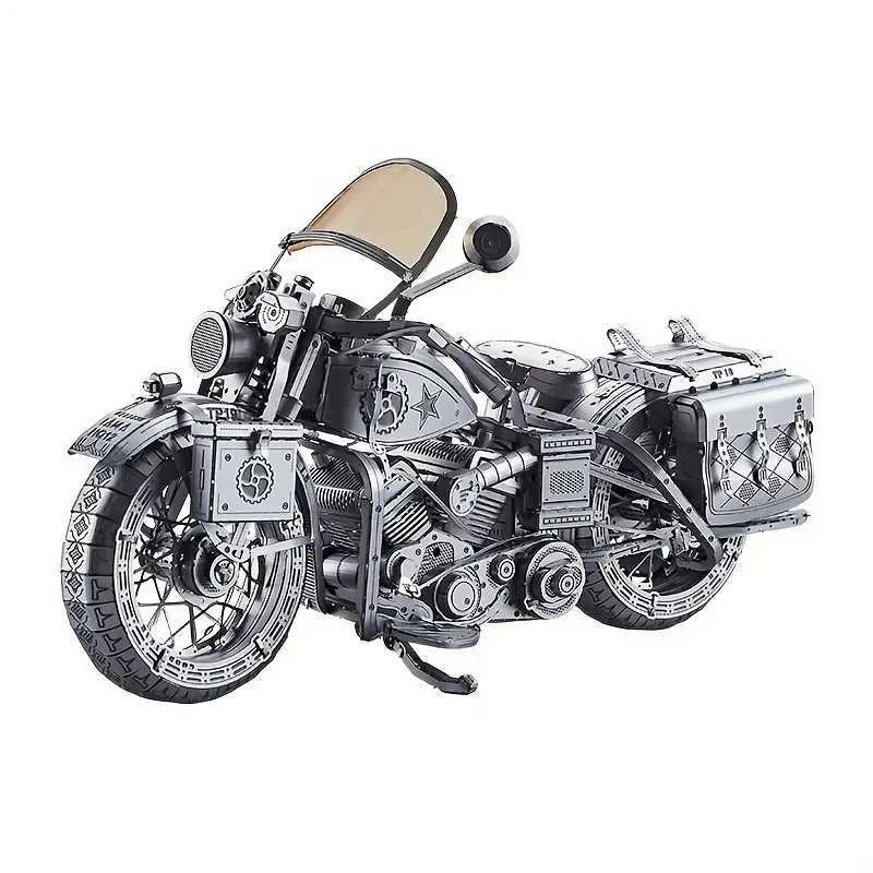 motorcycle 3D Metal Puzzle DIY Model Building Kit Adult Toys Birthday GiftT250218