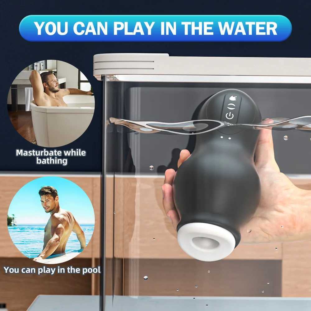 Automatic Male Masturbator Vibration Blowjob Sucking Cup Oral Vaginal Reals Pussy Penis Vibrator Sex Toys Adult Goods for Men W250218