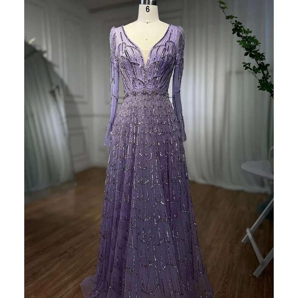 Caramel Muslim A E V Neck Beaded Dubai Long Evening Dresses Gowns Customize Evening Party