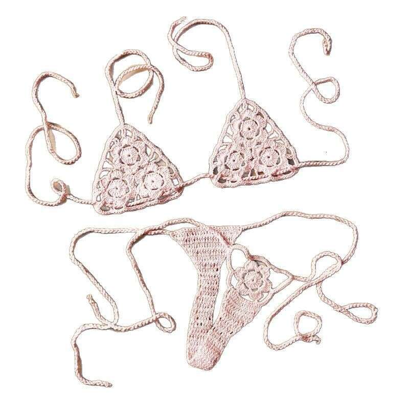 Handmade Crochet Mini Bikini Set, Beach Micro Swimsuit, Sexy Sunbathing Swimsuit Women Swimsuit Luxury Swimsuit Designer Bikini Skimss New Arrival New