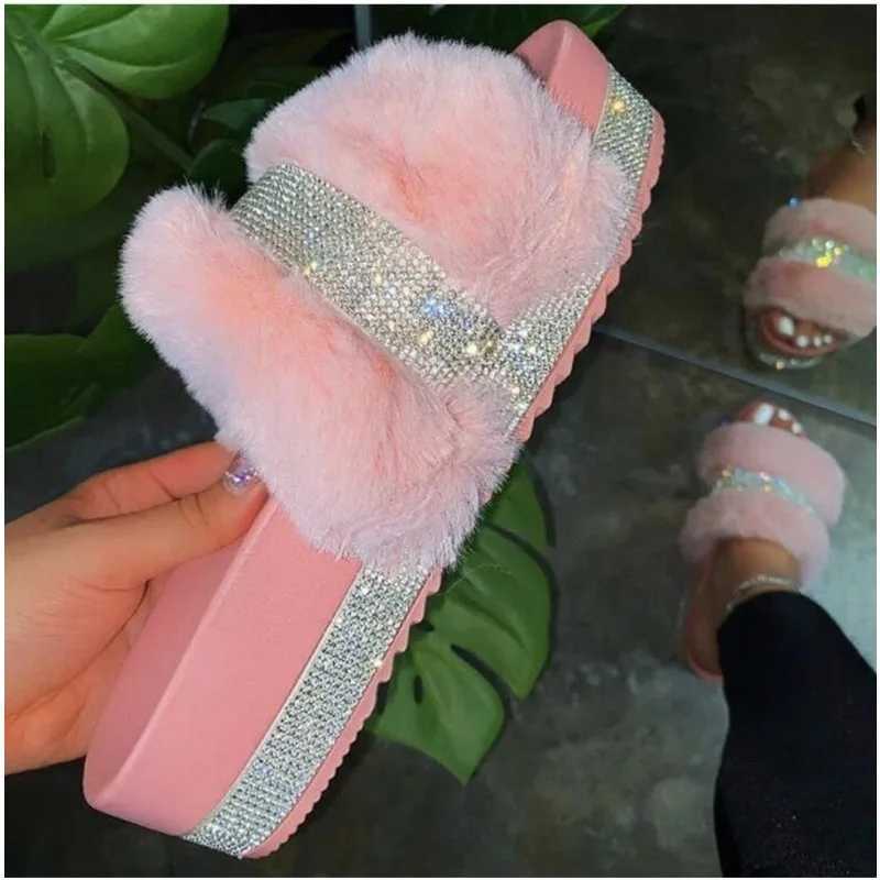 2024 Summer Womens Leisure Slide Luxury Diamond Suede Platform Apartment Indoor and Outdoor Comfortable Womens Slide Chanel Flawless Cream Y250217