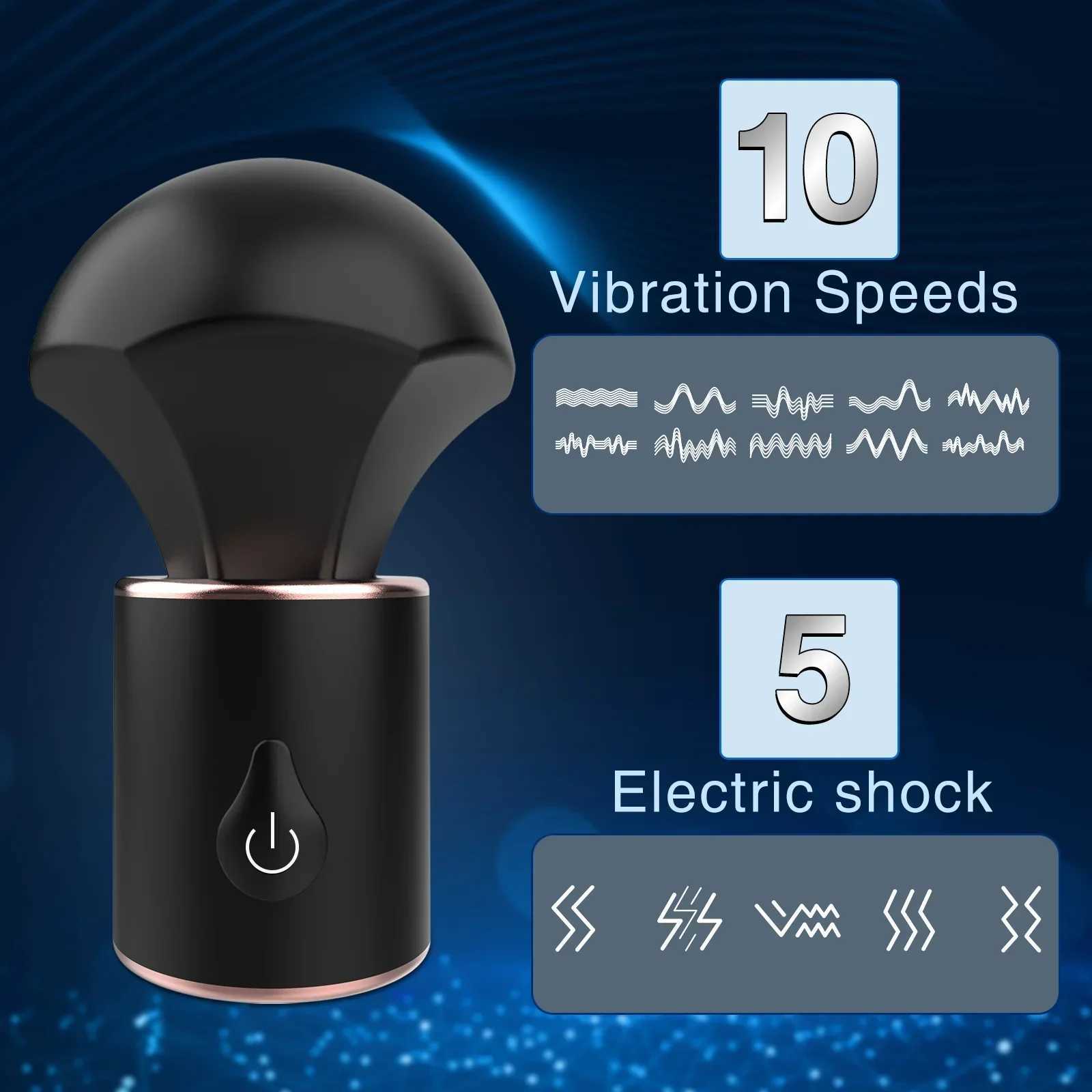 Electric Shock Powerful Magic Wand G Spot Vibrator Clitoris Stimulator Mini AV Nipple Massager Masturbation Sex Toys for WomenXJ250218