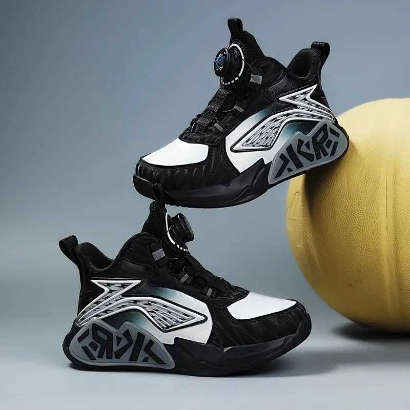 2025 Boys Sneakers - Lightweight Soft Sole Spring Sports Shoes Shock Absorbing Training Basketball Shoes for Big Boys Z250217