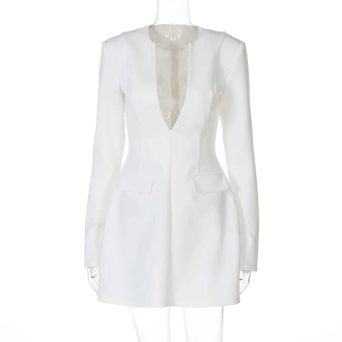 Basic Casual Dresses Lygens V Neck Long Slve Zipper Back A Line Patchwork Mini Solid WomenS Dresses Wholesale Fashion Gown Fashion Winter Clothes H252