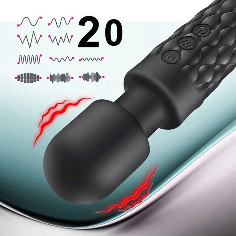 20 frequency AV vibrator female masturbator vibrator massage stick strong motion masturbator adult sexual productXJ250218