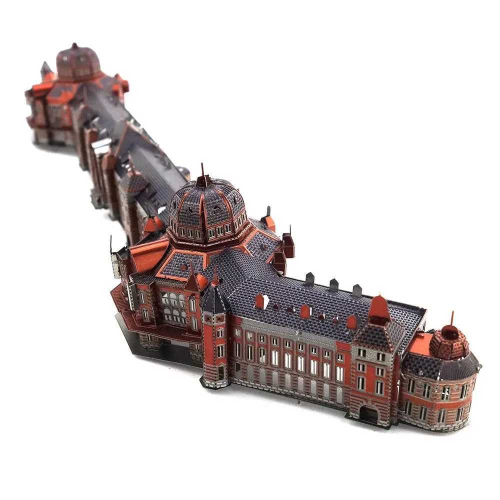 Colorful Tokyo Railway Station 3D Metal Puzzle DIY Handmade Architectural Landscape Assembly Model Jigsaw Puzzle Toys for KidsT250218