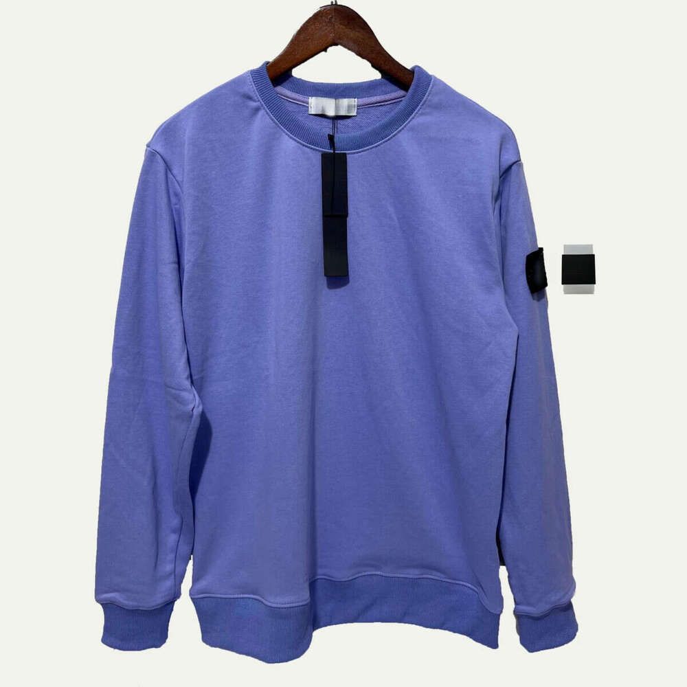 Round Neck Hoodie Men's Solid Color High Street Plus Version Versatile Casual Top