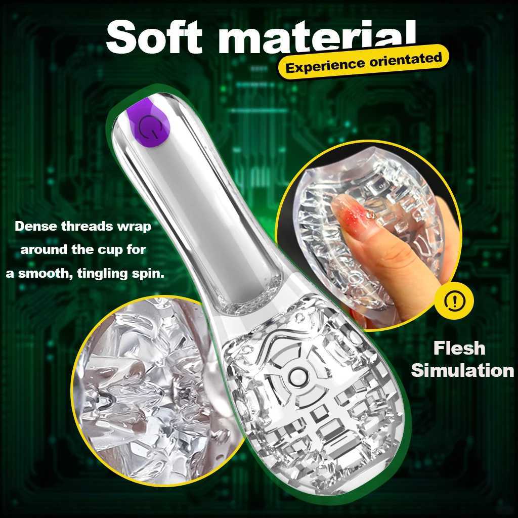 Automatic Sucking Masturbator for Men 0 Speeds Vibrator Glans Trainer Penis Massage Transparent Aircraft Cup Sex Toys for Man W250218