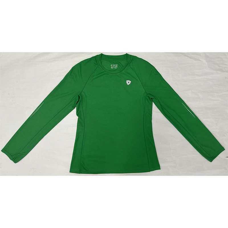 Active Shirts Tees Womens 100% Polyester Long Sleeve Gym Shirts Quick Dry Outdoor Top Stitching Sportswear Running Jogging Sport Tshirt H25218