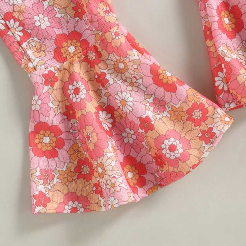 2023-03-08 Lioraitin 0-4Years Toddler Girls 3Pcs Summer Outfit Sets Sleeveless One Shoulder Vest Floral Flared Pants Headband W250218