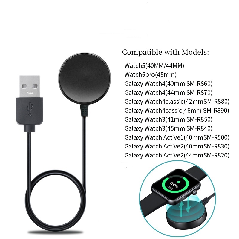 Wireless Charger For Samsung Galaxy watch 6 5 4 3 classic USB Charging cable Active 3/2/1 watch4 40mm 44mm