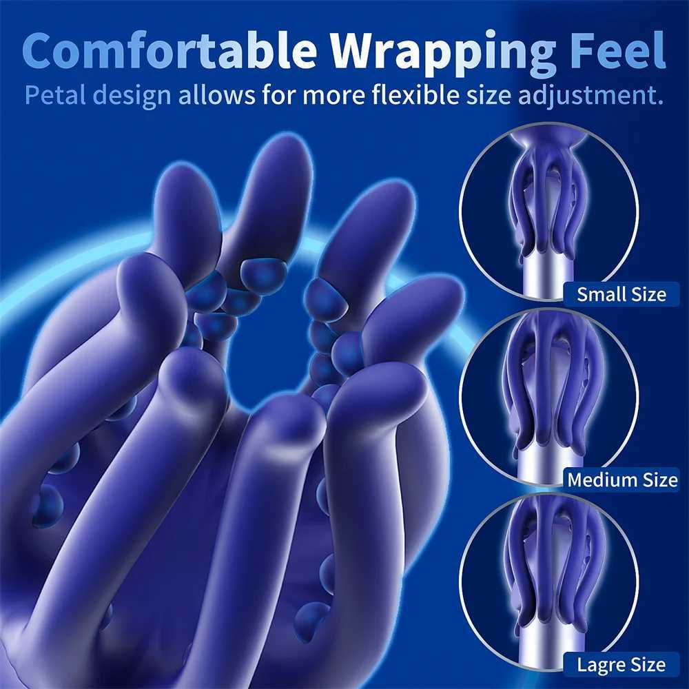 Sex Male Glan Masturbator Vibrator Penis Glan Testicle Massage Trainer Delay Ejaculation Silicone Sex Toys Adult Goods for Men W250218
