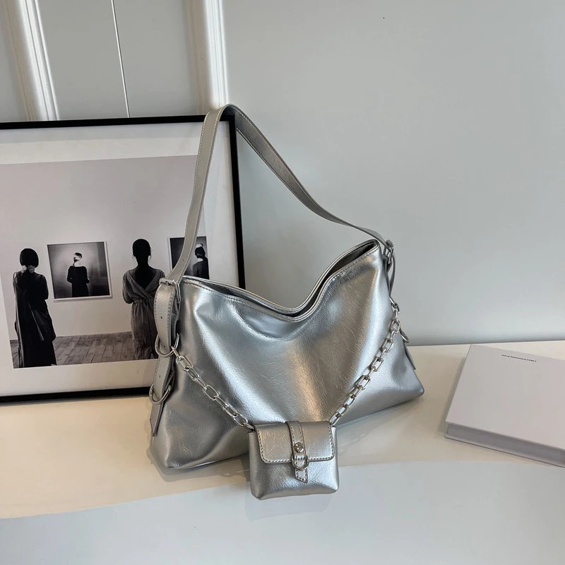 Simple Underarm Bag Shoulder Bag Fashionable Large Capacity Crossbody Bag 250214