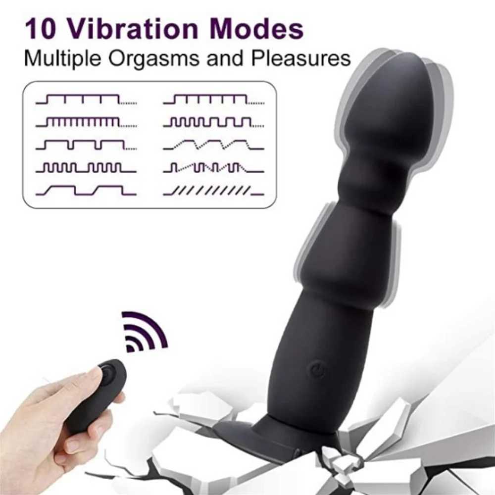Male Prostate Massager Remote Control Butt Plug Anal Vibrator Men Gay Dildo Sex Toy Vagina G-Spot Vibration for CouplesXJ250218