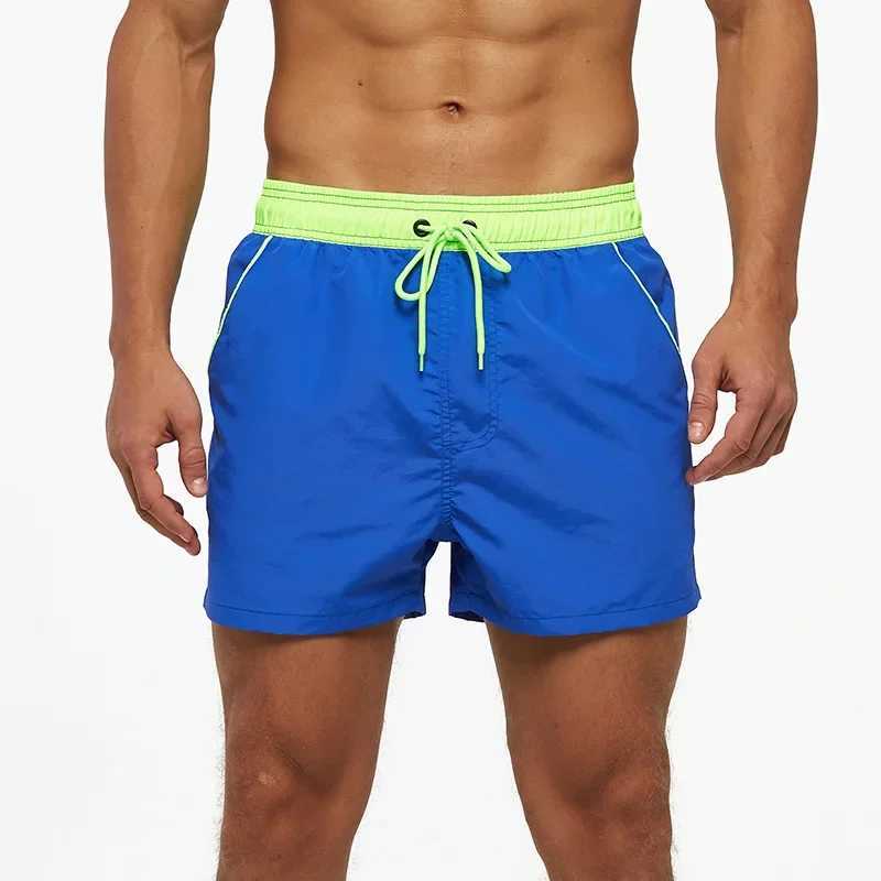 Mens Swimming Shorts Summer Swimwear Trunks Swimsuits Quick Dry Surffing Beach Wear Pants Shorts with Pockets Zipper Black 4XL M250218