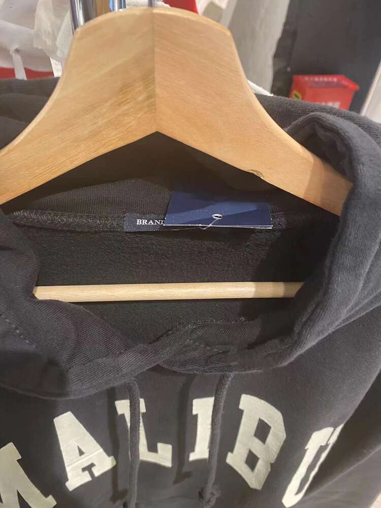 Letter Print Cotton Hoodies Autumn Thick Warm Black Hooded Pullovers Swatshirts Women Y2k Vintage Streetwear Loose Tops