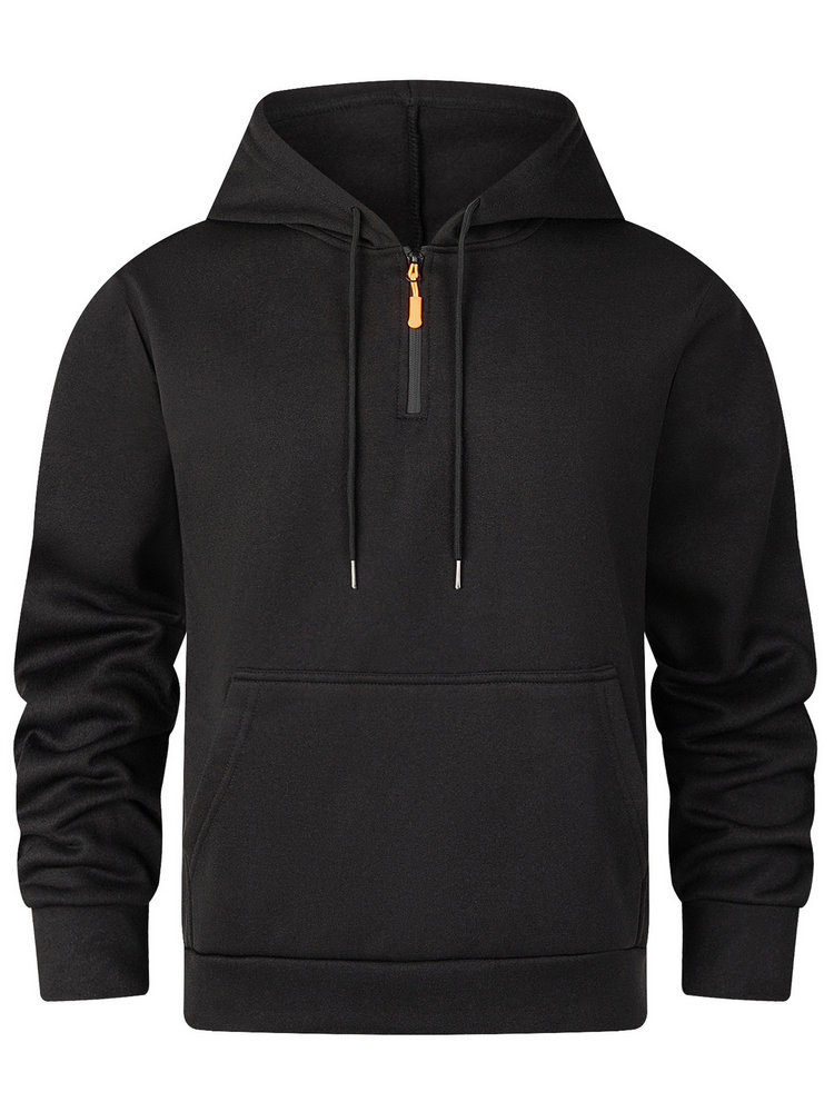MM02174 loose large size thick hooded sweatshirt solid color