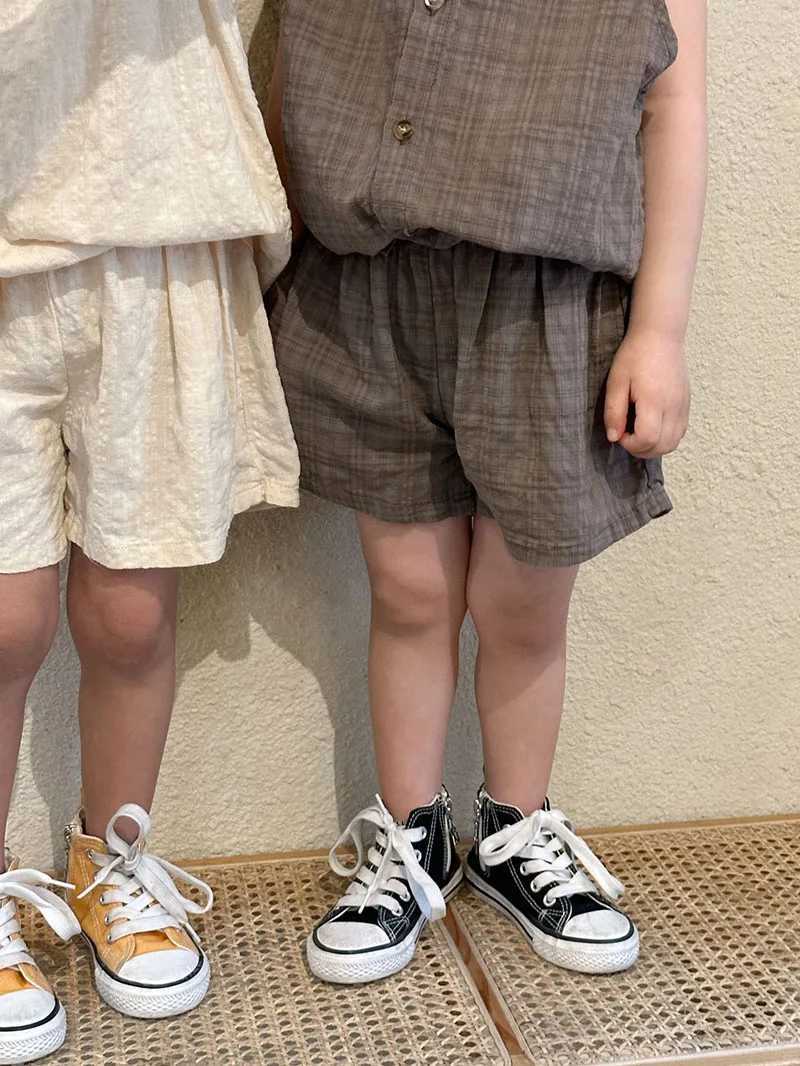 MILANCEL Summer Kids Clothing Set Boys Vest And Shorts 2 Pcs Suit Casual Girls Clothes Set W250218