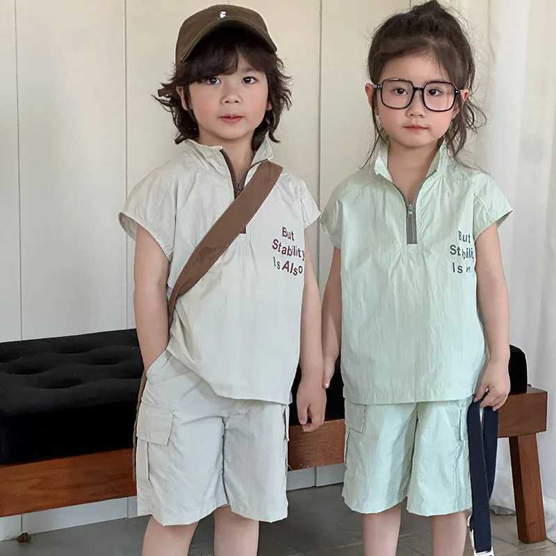 MILANCEL New Summer Kids Clothes Suit Children Simple Sleeveless Vest + Shorts Set Boys Thin Sle Outfit 2PCS W250218