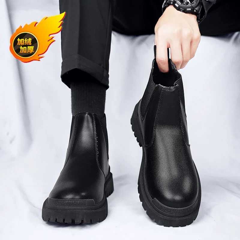 Ankle Boots Casual Sneaker Casual Shoes Leather Shoes Male Sneakers Loafers Sports and Leisure Work Wear Mens Autumn SneakersXJ250217
