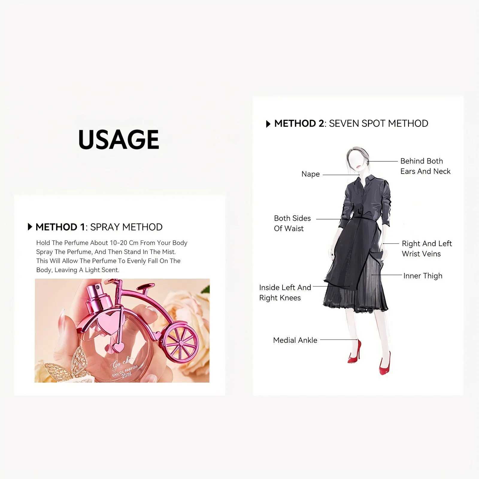 25ML Bike Styling Womens Perfume Pink Fragrant Fresh Oriental Floral Perfume with Gift Box Packaging Holiday Gift W250218