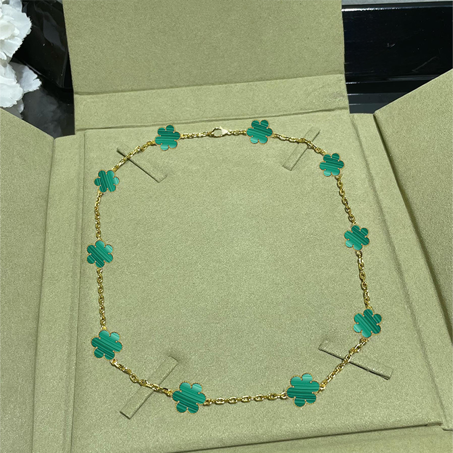 Ten Flowers Designer Necklace Womens Pendant Necklaces Designer Jewelry for Women Fritillaria Design Sister Gift Elegant Wedding Jewelry