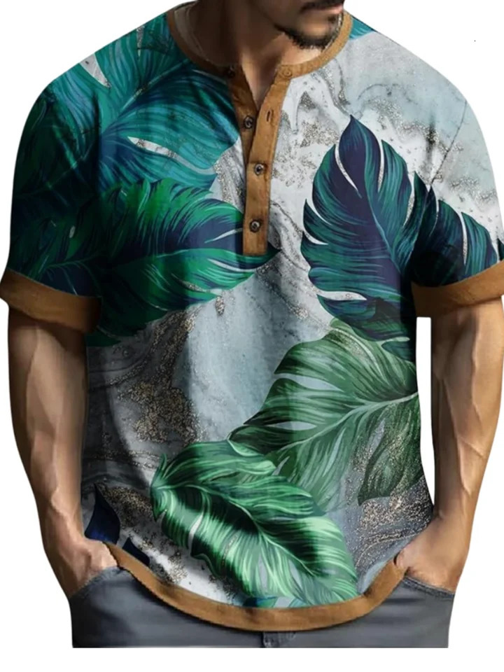 2024 Mens Summer POLO Shirt 3D Stripe Printed Short Sleeved Polo Flip Collar European and American Casual TShirt 250213