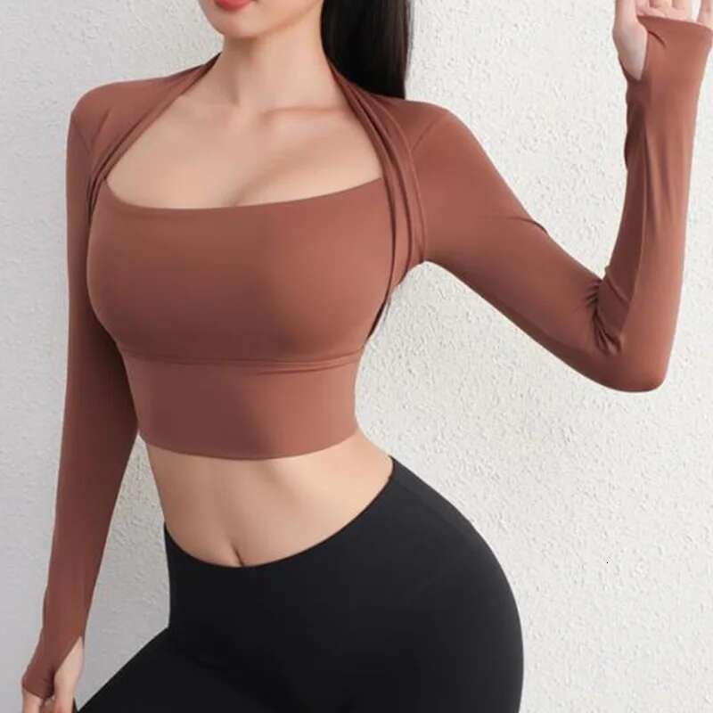 Cloud Hide Women Yoga Shirt Long Sleeve Crop Top Lady Sports Gym Blouse Fiess T-Shirt Workout Sportswear Autumn Winter Clothes
