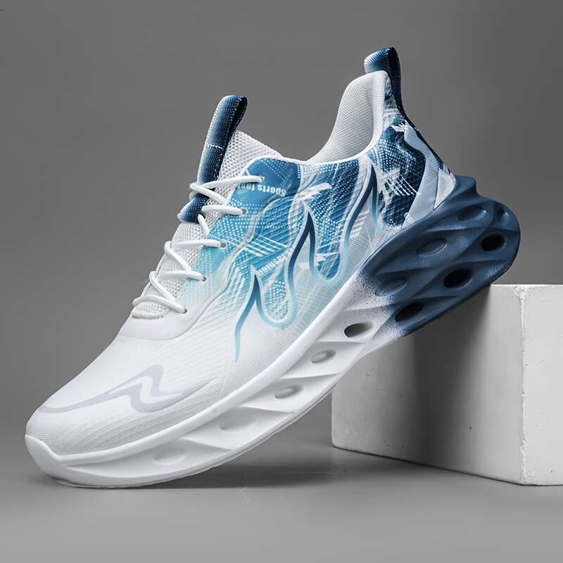 Men's breathable shoes - shock-absorb ing non slip sole, suitable for jogging, tennis, and gym activities