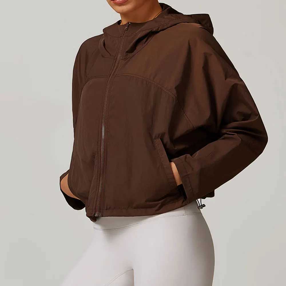 Active Shirts Tees Womens Jackets Long Sleeve Windproof Running Coat Gym Push Up Tight Tops Quick-Dry Breathable Sports Jacket Women H25218 WFJL