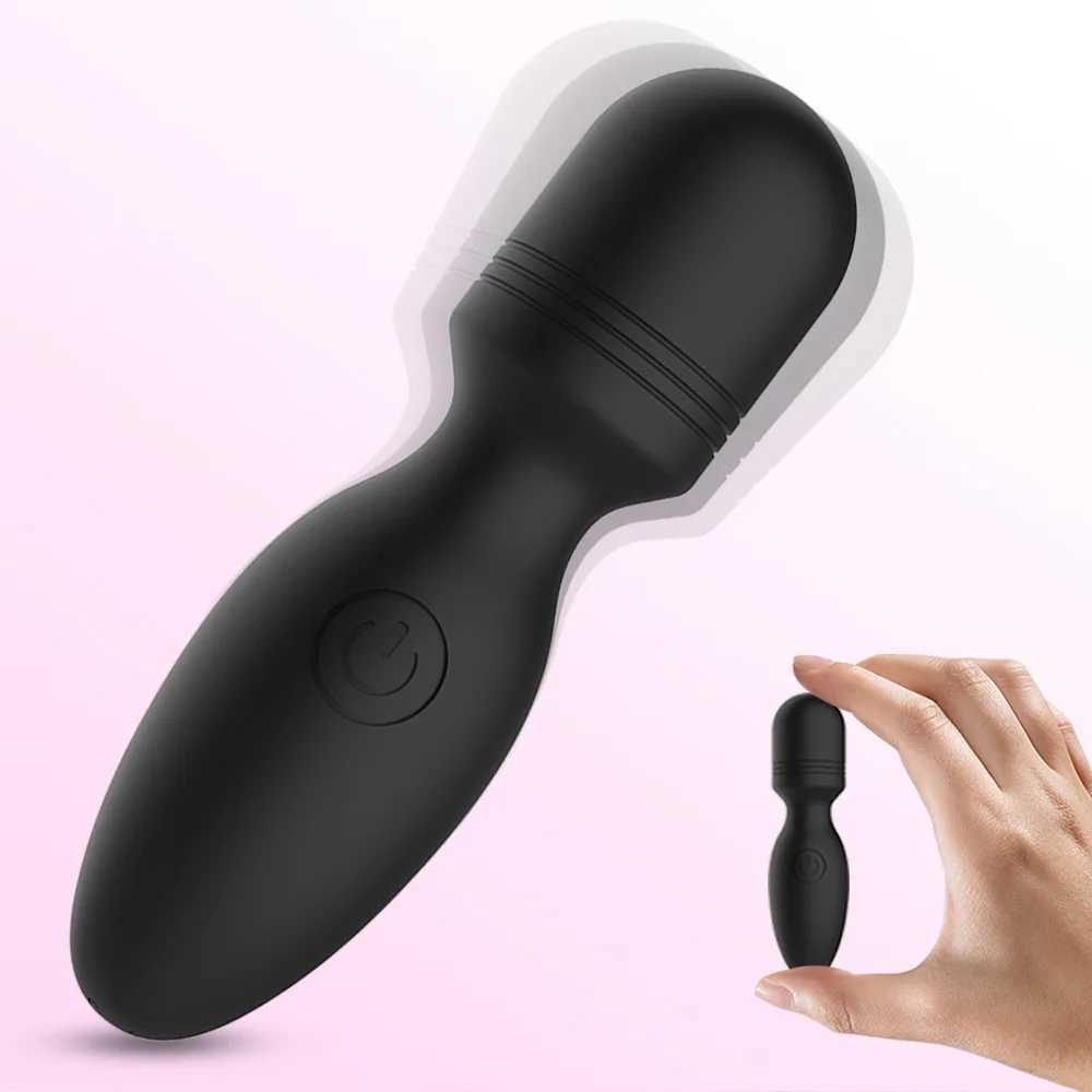 Mini massage stick electric massage stick silicone material 10 frequency USB charging convenient to carryXJ250218