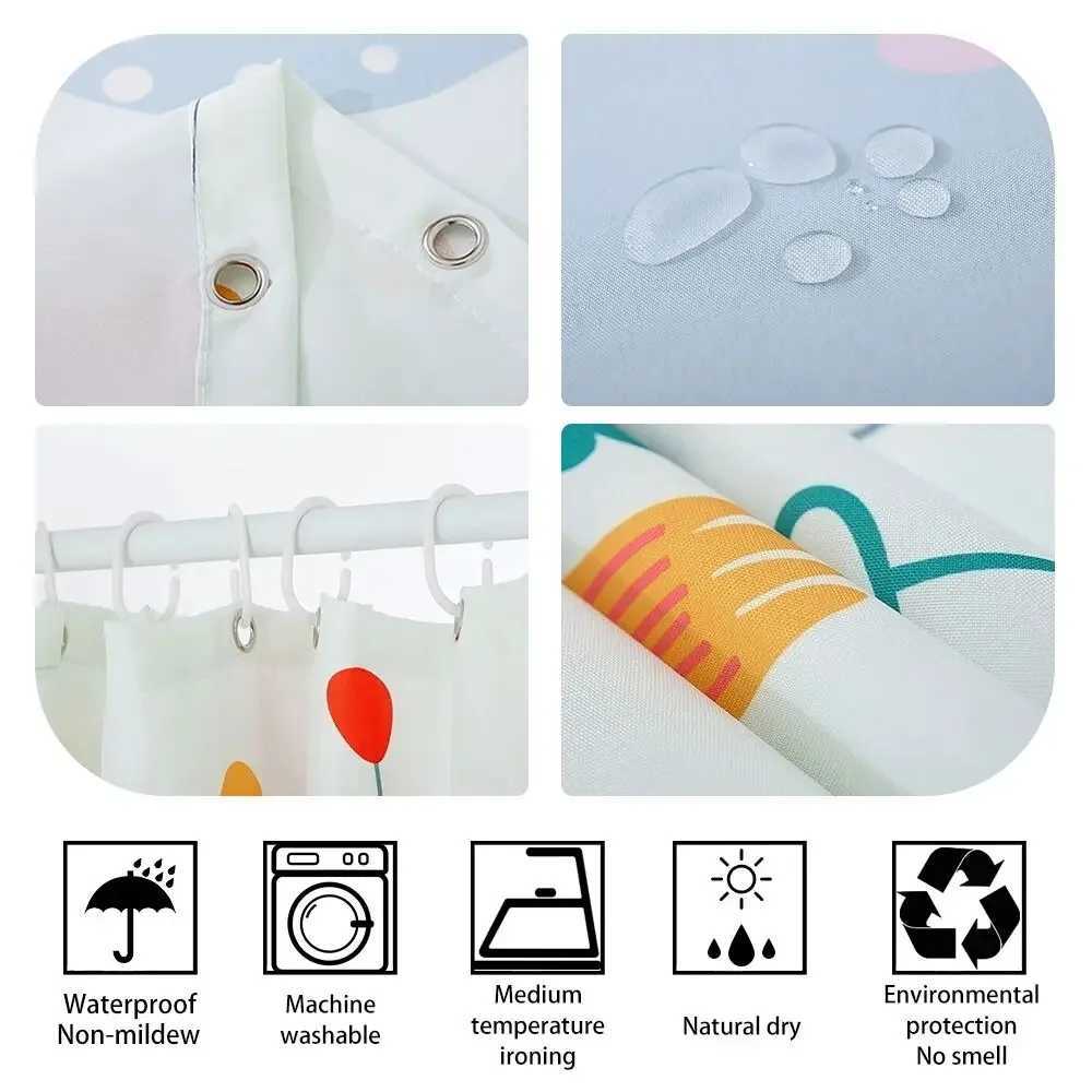 Jurassic Park Bathroom Shower Curtain for Quarto Folding Partition Curtains Bath Accessories Bedrooms Houses Rooms Waterproof Y250218