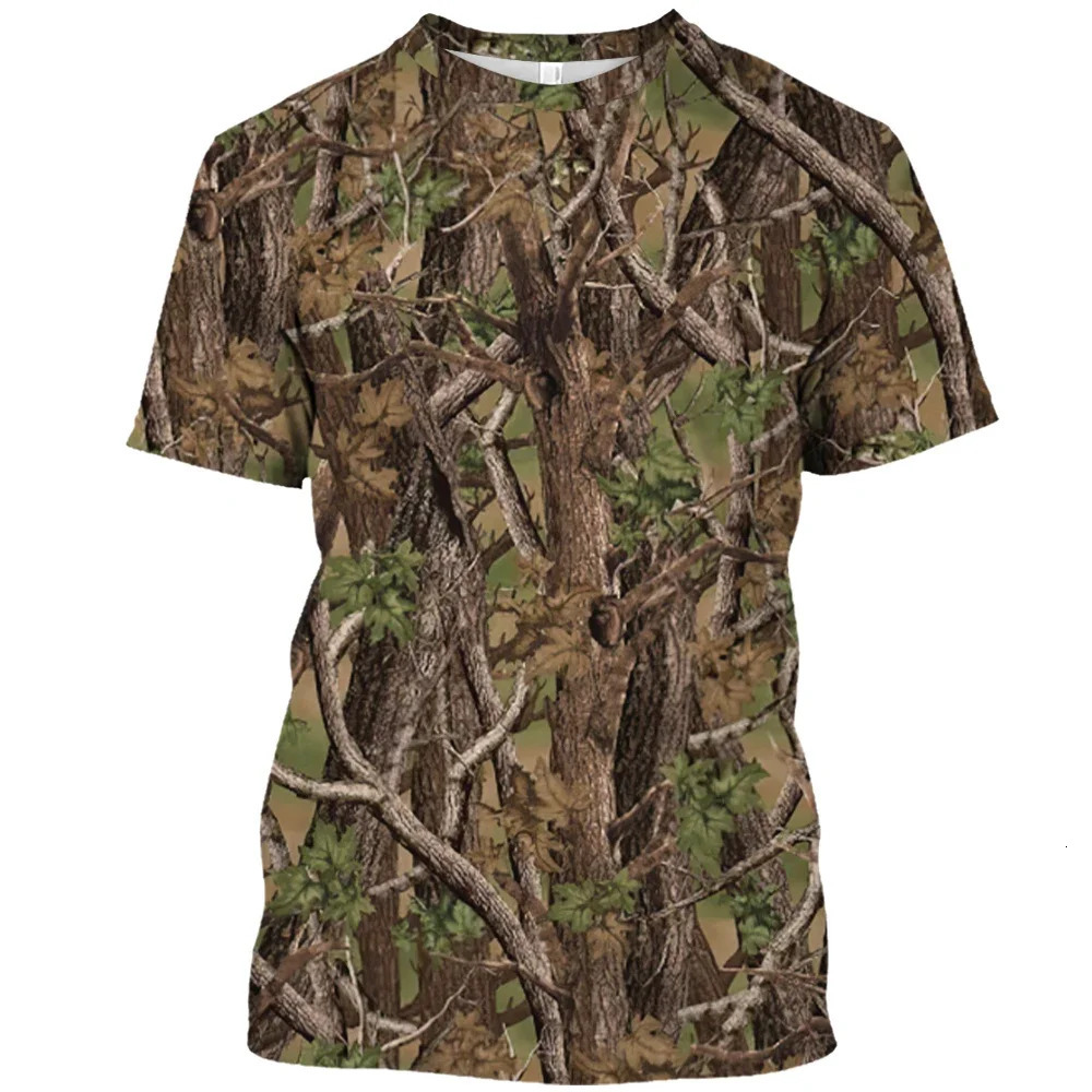 Summer Jungle Camo Pretender T-shirts Outdoor Hunting Camping Camouflage T Shirt Mens Short Sleeve Round Neck Oversized T-shirt 250217