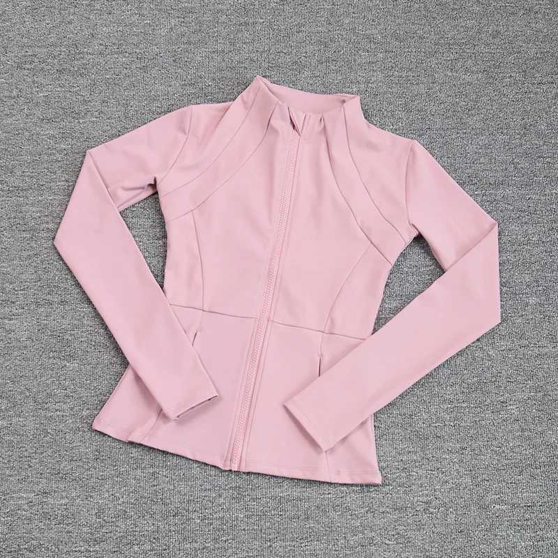 Active Shirts Tees Quick-drying Breathable Sports Jackets Womens Zipper Top Outdoor Exercise Running Long Sleeve H25218