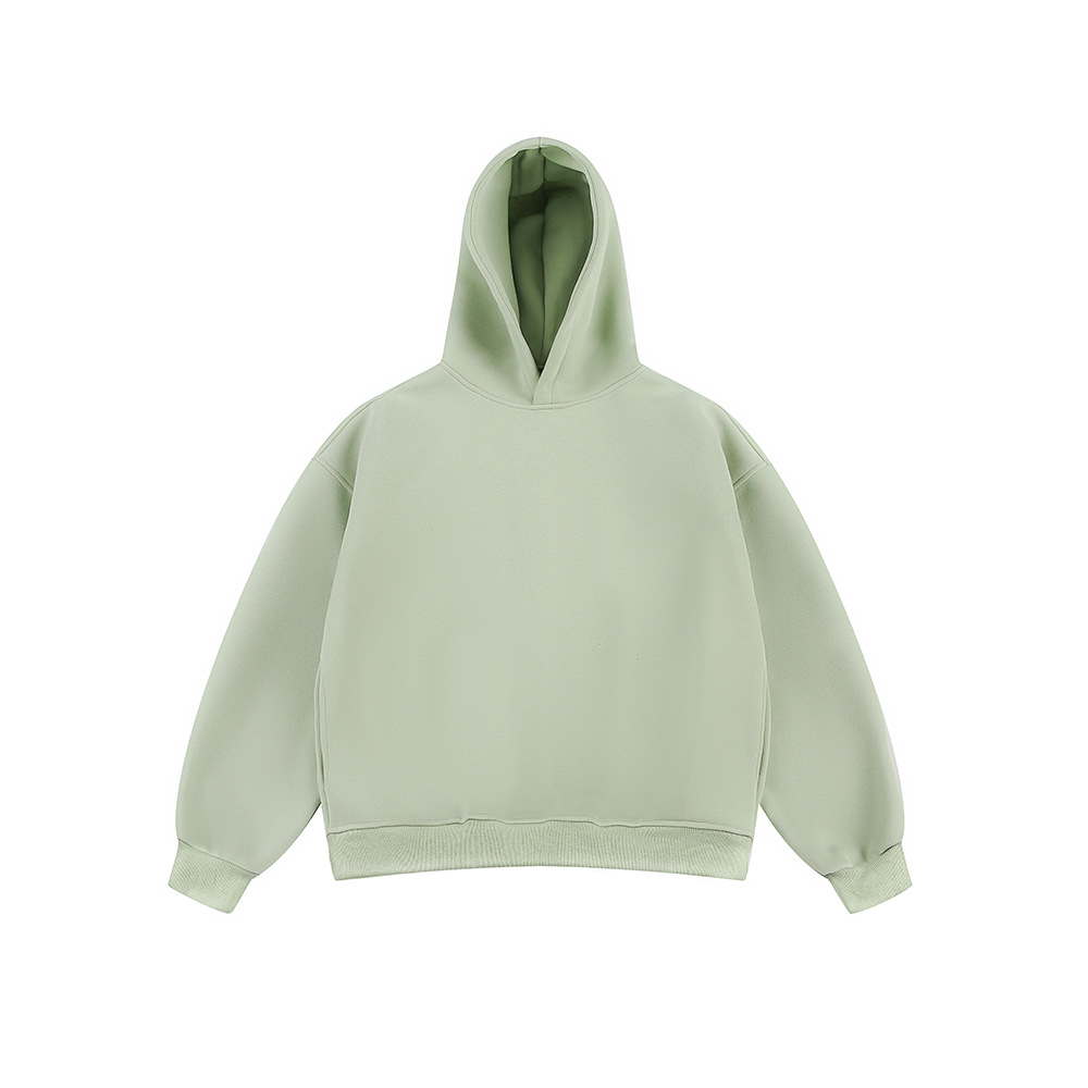 MM02171 Solid color hooded sweatshirt men 2025 spring cleanfit heavy loose hoodie