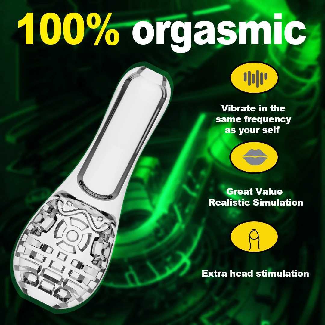 Automatic Sucking Masturbator for Men 0 Speeds Vibrator Glans Trainer Penis Massage Transparent Aircraft Cup Sex Toys for Man W250218