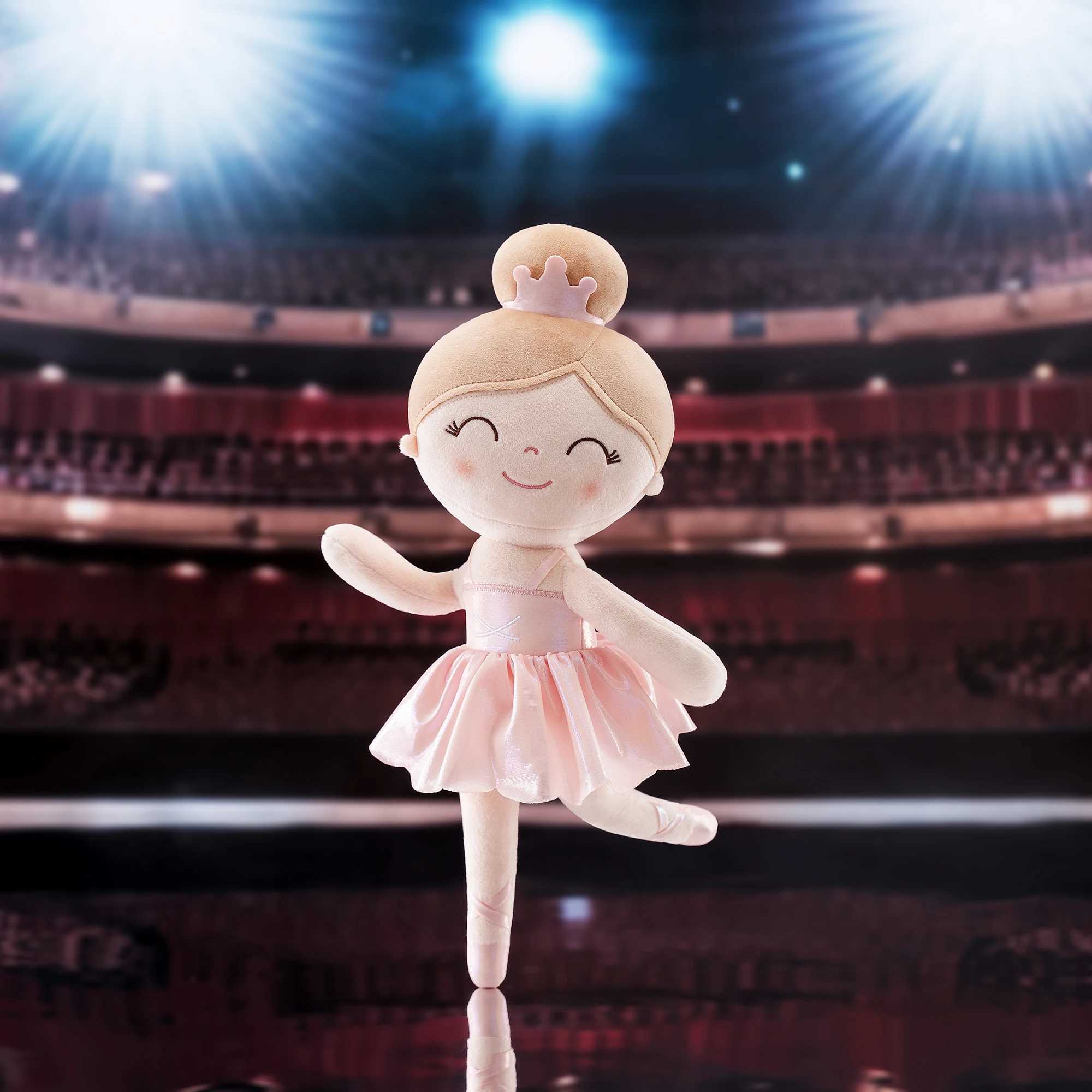 Gloveleya Soft Baby Doll 2024 Symphony Mist Gold Ballerina Girl Dream Girl Doll Children Cloth Toy Birthday Gift PinkXJ250218
