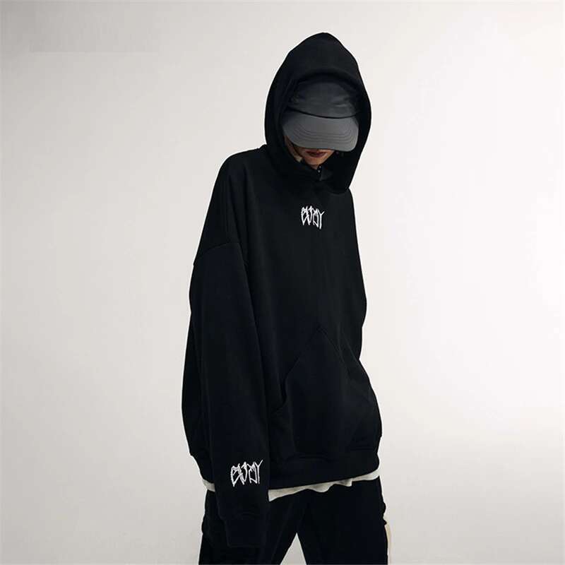 11 BYBB'S DARK Loose Oversized Hoodie Sweatshirt 2021 Autumn Black Pullover Men Haruku Hoodies Hip Hop Streetwear WB306