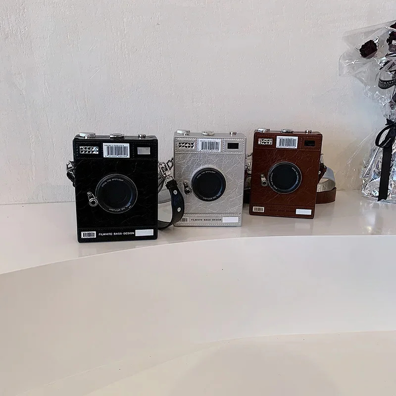 Personality Womens Crossbody Bag Originality Camera Shaped Small Square Bag Youth Fashion Womens Shoulder Bags 250214