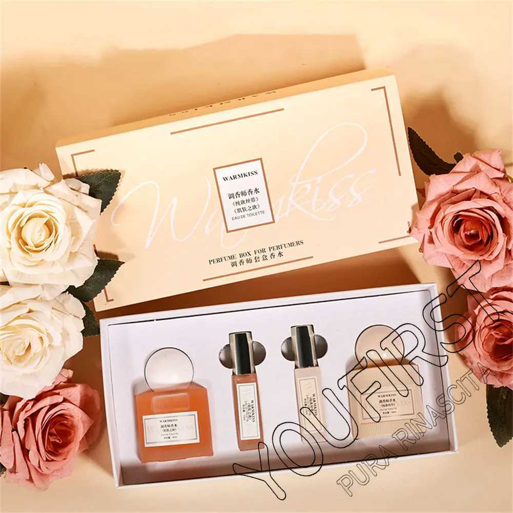 Brand 100ml Women Perfume Gift Box 4pcs Set Exudes Feminine Charm Lasting Fragrance Eau De Parfum Plant Floral Scent Perfume for Women W250218