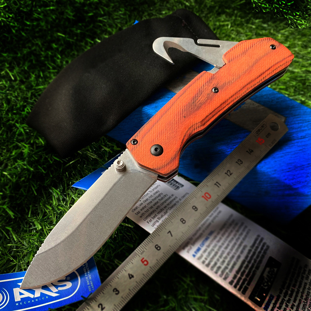 Hotsale 15060 Hunt Creek Folding Knife 3.50 S30V Blade with Gut Hook Dywood Handles - 15060-2