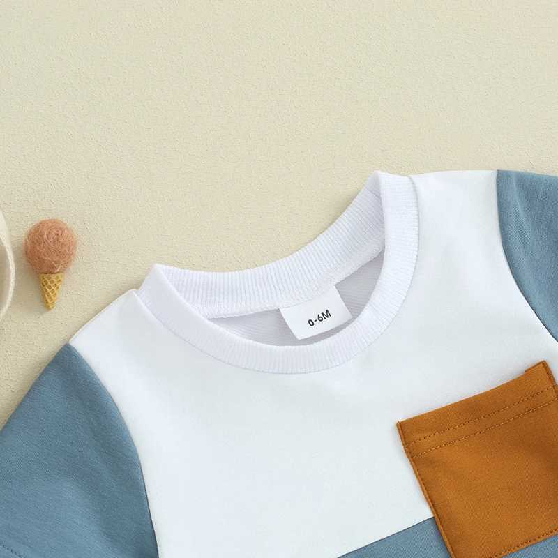 2023-12-27 Lioritine -3Y Toddler Baby Boy Summer Clothes Color Block Short Sleeve T-shirts Shorts Clothing Set W250218