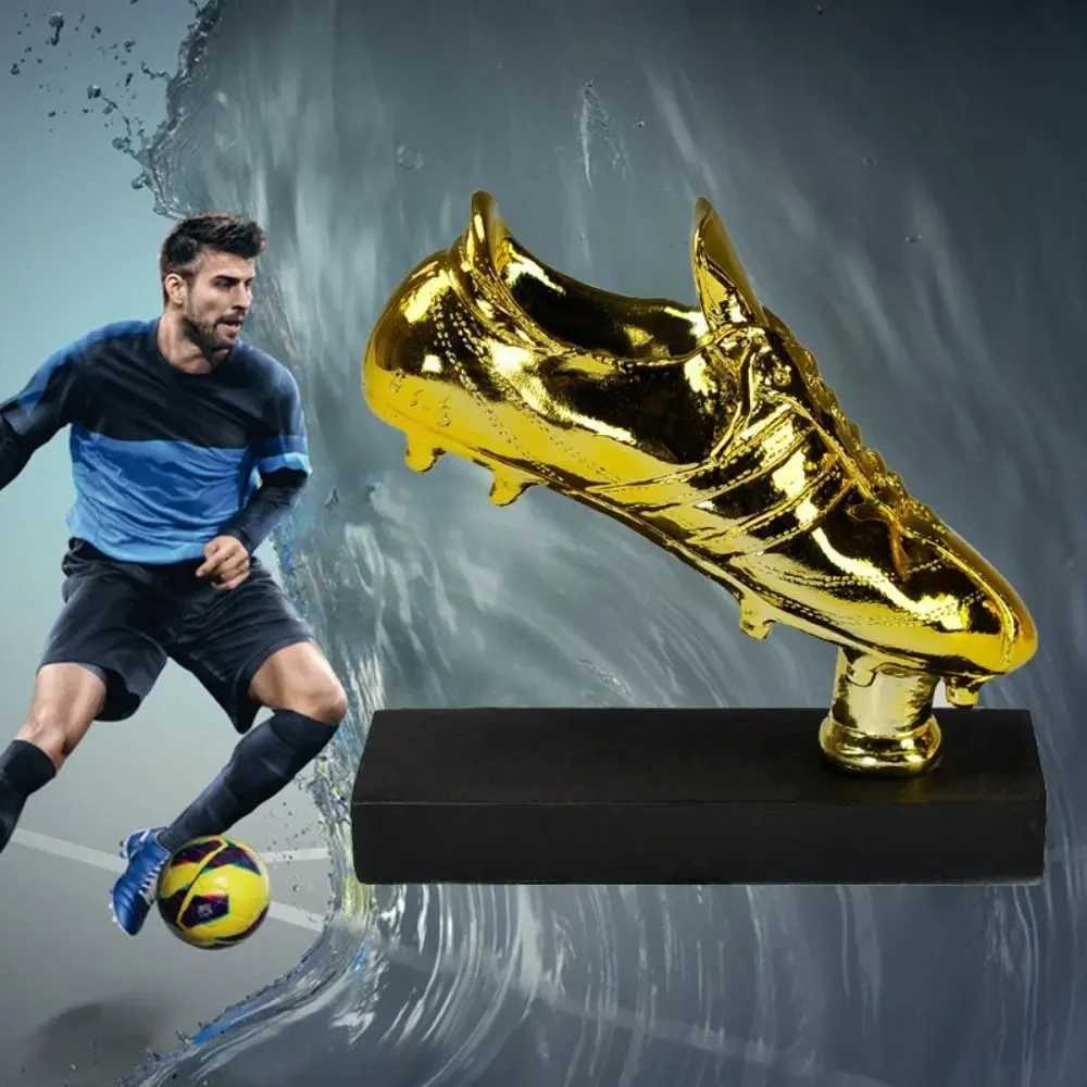 Football Match Golden Boot Trophy ropean Football Competition Honor Reward Soccer Fans Souvenir Handicraft W250217