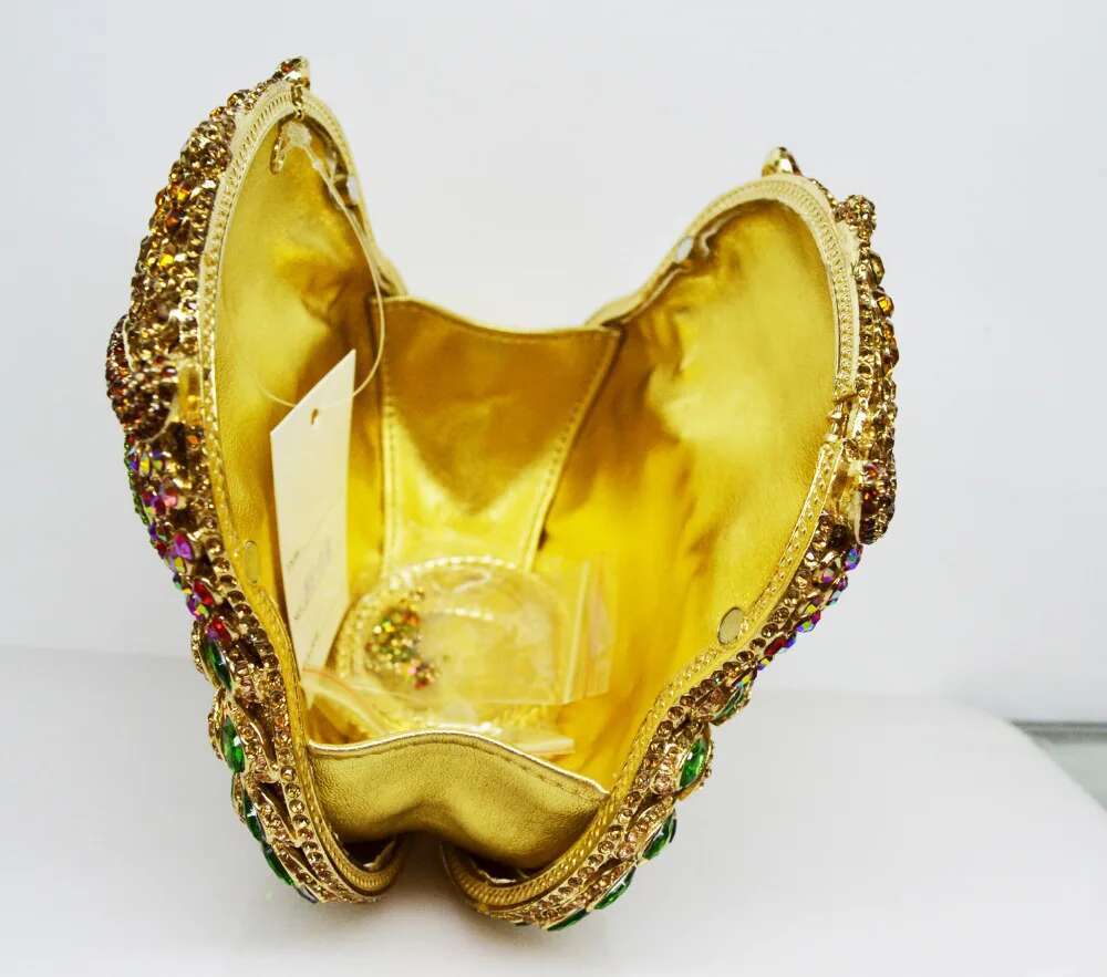 Animal Owl Designer women Evening pochette handmade prom Clutch bags party purse Crystal Stone Day Clutches SC020