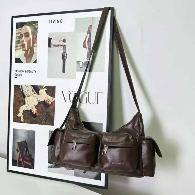 Mulitpockets Korean Brand Handbags Letter Printed Fashion Shoulder Two Sized Classic Crossbody Casual Bags For Women