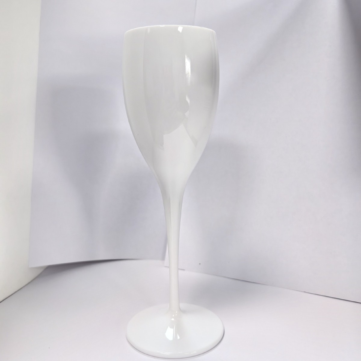 Straight PS plastic high footed glass with printable plastic red wine glass PP 180ml champagne glass 240127
