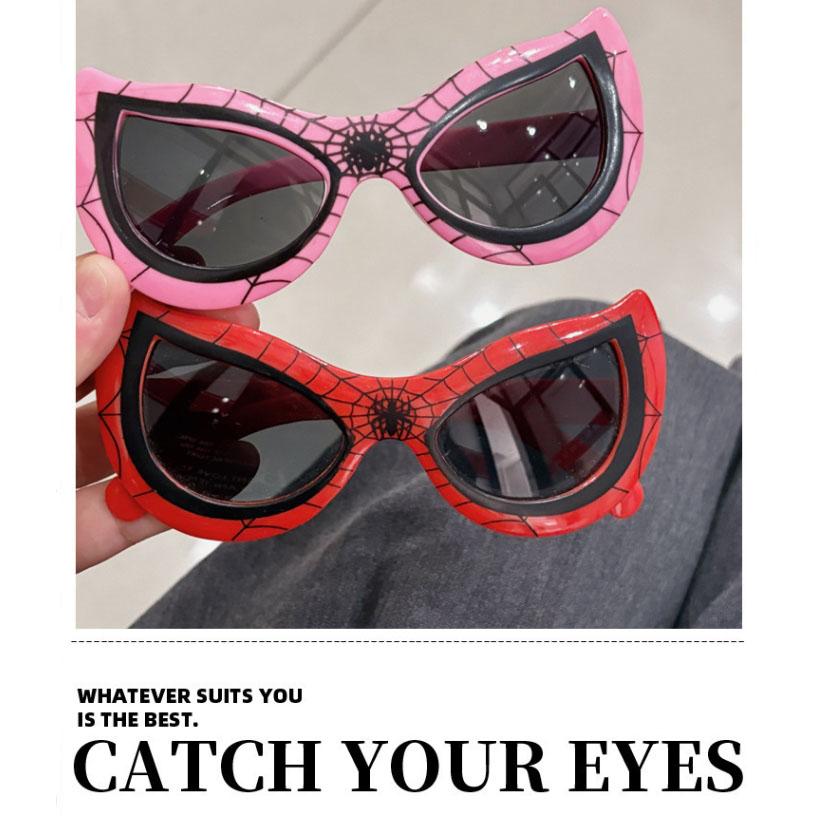 Cool Kids Sunglasses Polarized Anti UV400 Outdoor Riding Sport Sun Glasses Child Boy Girl Spider Cobweb Shade 3-9 Year Z260305